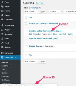 How to Find the LearnDash Course ID (with & without a plugin)