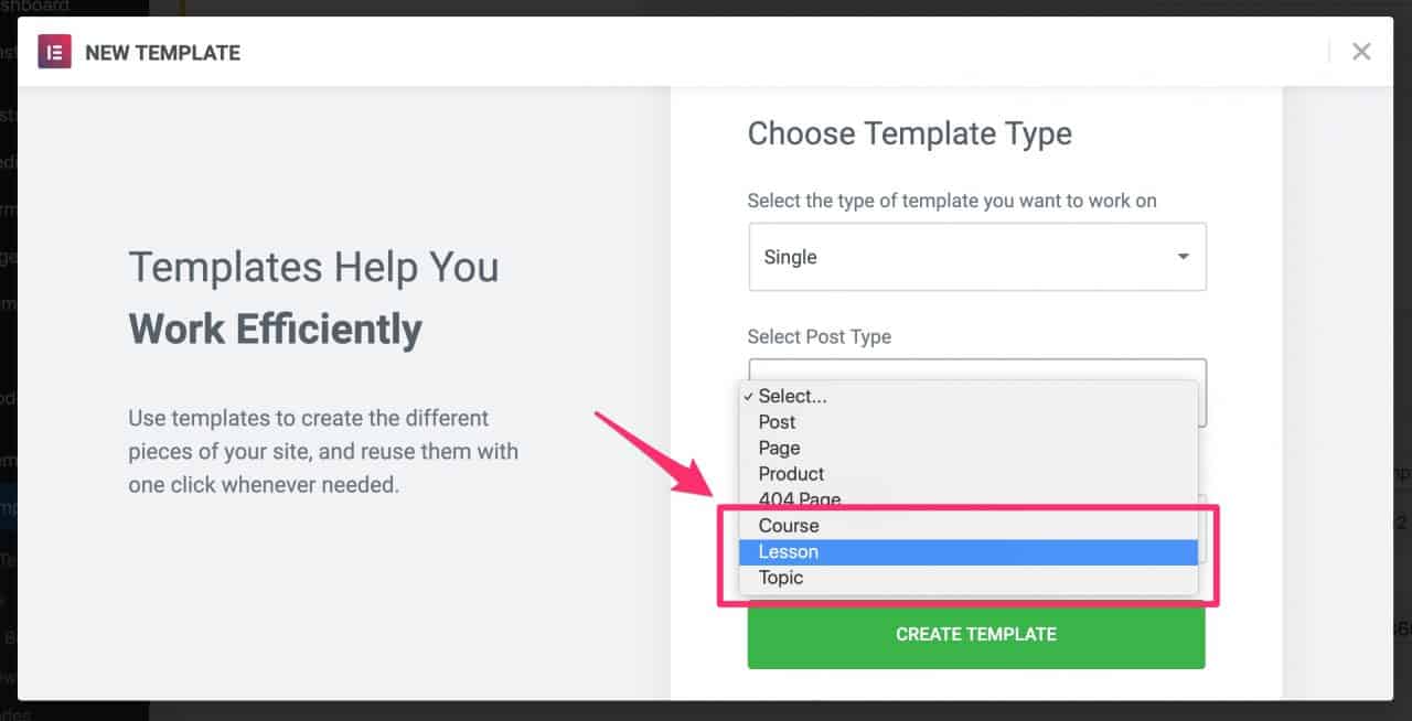 How to Enable Elementor Templates for LearnDash Courses Lessons Topics