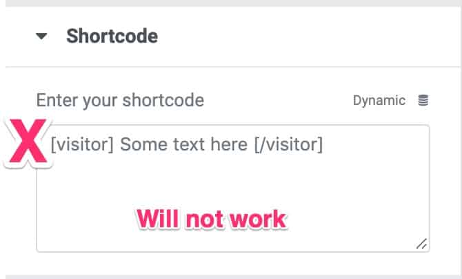 Elementor multiple shortcodes in shortcode widget will not work