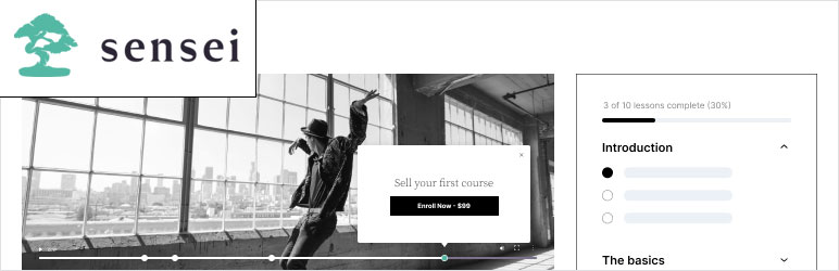 Sensei LMS WordPress plugin banner